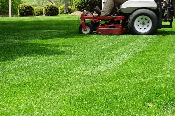 Can you mow wet grass in Davenport, IA